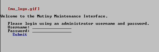 maintenance Login Page