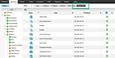 Export csv